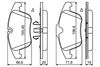 комплект спирачно феродо, дискови спирачки