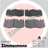 Комплект гальмівних колодок, дискове гальмо ZIMMERMANN 25300.190.1 (25300)