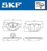 SKF Brake Pad Set, disc brake VKBP 90095