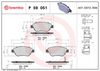 BREMBO Brake Pad Set, disc brake P 59 051