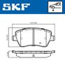 комплект спирачно феродо, дискови спирачки