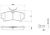 BREMBO Brake Pad Set, disc brake P 72 001