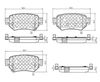 Комплект гальмівних колодок, дискове гальмо NIPPARTS N3613028