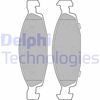 Комплект тормозных колодок, дисковый тормоз DELPHI LP1557