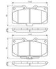 комплект спирачно феродо, дискови спирачки