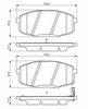 комплект спирачно феродо, дискови спирачки