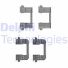 Комплектуючі, колодки дискового гальма DELPHI LX0530