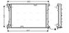 Радиатор, охлаждение двигателя AVA QUALITY COOLING RT2313