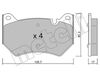 Комплект тормозных колодок, дисковый тормоз METELLI 22-1170-0 (22958, D2139)