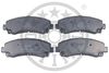 Набір гальмівних колодок, дискове гальмо OPTIMAL BP-12562 (25149)