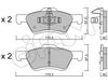 Комплект тормозных колодок, дисковый тормоз CIFAM 822-906-0 (25093, 24439, 24438, D1047)