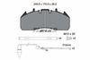 Sada brzdových destiček, kotoučová brzda 2917403