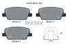 Комплект гальмівних колодок, дискове гальмо TEXTAR 2614201 (26142, 26143, 26144, 9440D2199, 26142 160 1 5)