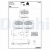 Комплект тормозных колодок, дисковый тормоз DELPHI LP5019EV