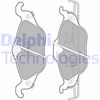 Комплект тормозных колодок, дисковый тормоз DELPHI LP1673