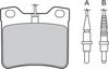 комплект спирачно феродо, дискови спирачки