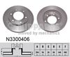 Гальмівний диск NIPPARTS N3300406