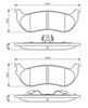 комплект спирачно феродо, дискови спирачки