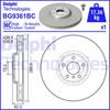 Гальмівний диск DELPHI BG9361BC