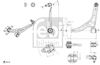 Рычаг независимой подвески колеса, подвеска колеса FEBI BILSTEIN 186140