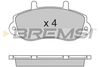 Комплект тормозных колодок, дисковый тормоз BREMSI BP2767 (23302, D2091-9327, SPA767)