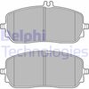 Комплект тормозных колодок, дисковый тормоз DELPHI LP3437