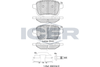 Комплект тормозных колодок, дисковый тормоз ICER 182170-203 (22220, 22221, 25973)