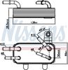 Nissens Oil Cooler, engine oil 90951