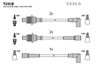 Комплект проводов зажигания TESLA T496B