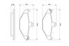 Bosch Brake Pad Set, disc brake 0 986 461 148