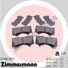 Комплект гальмівних колодок, дискове гальмо ZIMMERMANN 24386.180.1 (24386, 24395, 24394, D1303-8419)