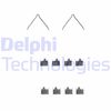 Комплектуючі, колодки дискового гальма DELPHI LX0229