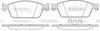Комплект тормозных колодок, дисковый тормоз WOKING P14103.10 (PSA1410310, 25736, 25737, D1668-8896)