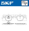 SKF Brake Pad Set, disc brake VKBP 90471
