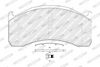Sada brzdových destiček, kotoučová brzda FCV1387B