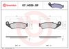 BREMBO Brake Pad Set, disc brake 07HO29SP