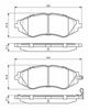 комплект спирачно феродо, дискови спирачки