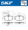 комплект спирачно феродо, дискови спирачки