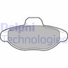 Комплект гальмівних колодок, дискове гальмо DELPHI LP771