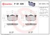 BREMBO Brake Pad Set, disc brake P 61 029