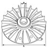 Kolo ventilátoru, generátor F 032 136 008