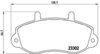 Комплект гальмівних колодок, дискове гальмо BREMBO P 68 025 (23302)