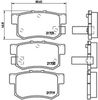 Набір гальмівних колодок, дисковий гальмо BREMBO P 28 022 (21720, 21721, 21719, D365 7256, D536 7418, D537 7418)