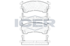 Комплект тормозных колодок, дисковый тормоз ICER 180971 (21754, 21755, 21756, 21757, D583-7463)