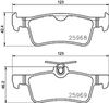 Комплект тормозных колодок, дисковый тормоз BREMBO P 61 126 (25968, 25969)