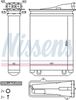 Nissens 72954 Heat Exchanger, interior heating