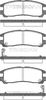 комплект спирачно феродо, дискови спирачки