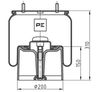 Mech, pneumatické odpružení 084.082-74A