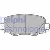 Комплект тормозных колодок, дисковый тормоз DELPHI LP3194