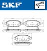 комплект спирачно феродо, дискови спирачки